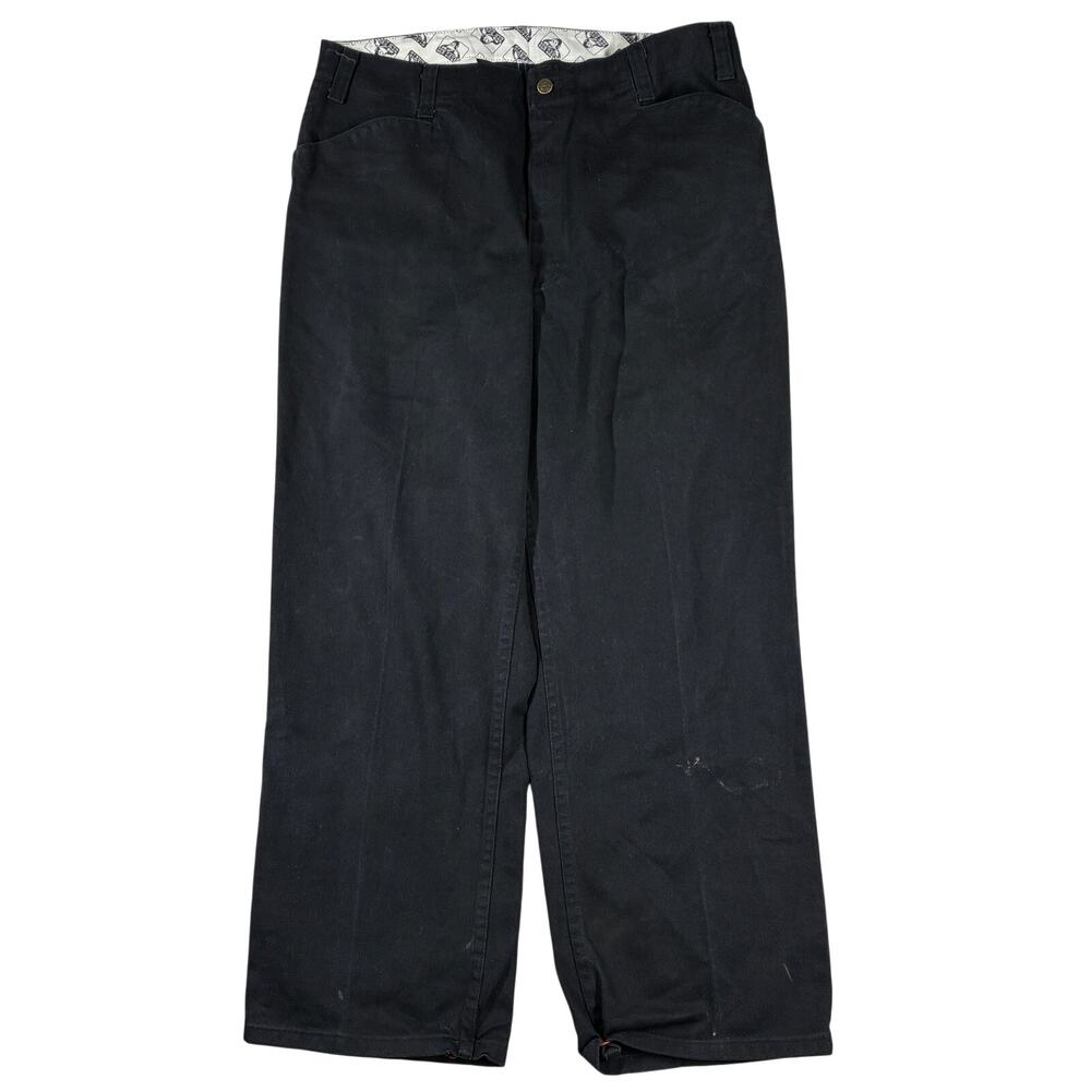 Vintage Ben Davis Pants Mens 38 x 28 Black Baggy Wide Leg Tough 694 Workwear
